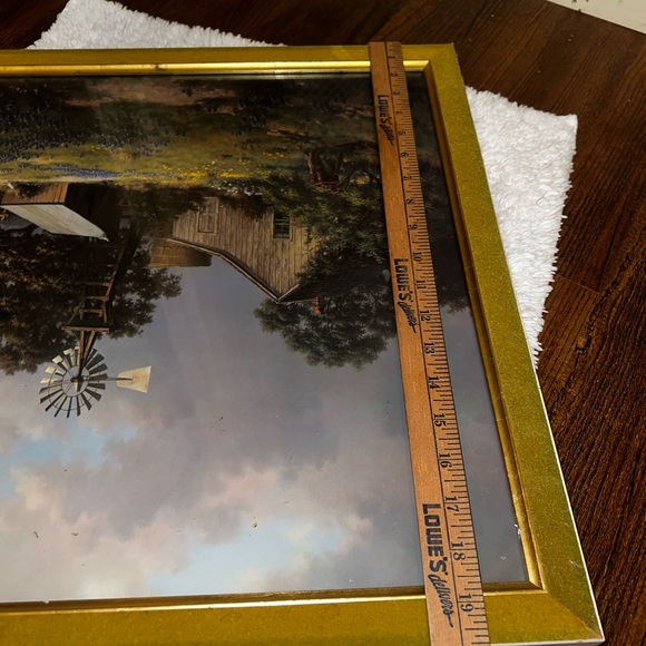 Vintage Windberg Rustic Farm Landscape Art - Picture 7 of 10